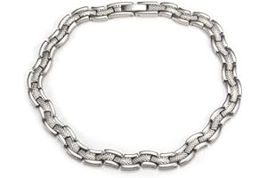 YINOX Damski tytanowy łańcuszek na stopę z terapią magnetyczną na zapalenie stawów, łagodzenie bólu