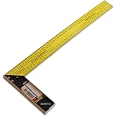 500 mm 50 cm Al&uuml;minyum Marangoz G&ouml;nye Metal G&ouml;vde A&ccedil;ılı &Ouml;l&ccedil;&uuml;m Cetveli Ahşap İnşaat Hassas G&ouml;nye