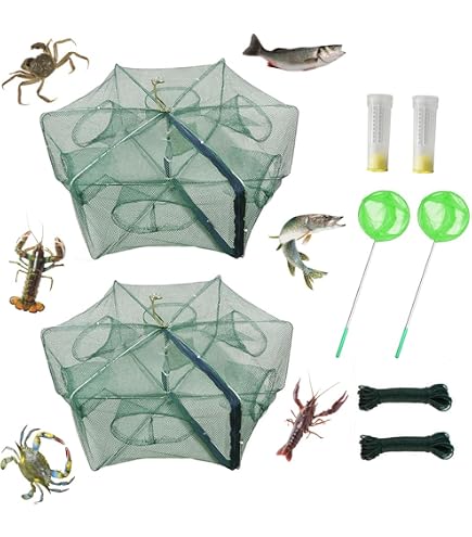 Trappola Per Pesci E Gamberetti A Rete, Nassa Da Pesca Sommergibile Per Granchi, Crawdad E Minnow