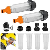 Filtro per acqua per tubo da giardino, 2 pezzi 3/4 pollici prefiltro