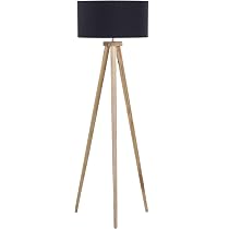 Qazqa Stehlampe Ilse – Schwarz Mit Goldener Innenseite, 136 Cm Hoch, Dimmbar, E27, Für Wohnzimmer