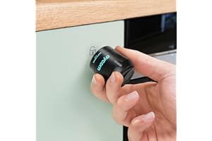 AYCORN - Verrous Magnétiques de Sécurité pour Enfants [10x] - Protection Bébé & Enfant pour Placards de Cuisine, Armoires & Tiroirs - Installation Sans Perçage en 30 Secondes avec Adhésif 3M - Noir