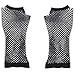 Produktbild sourcingmap® Fischnetz Elbow Fingerlose Gothic elastischem Mesh Paar Armstulpen für Frauen, schwarz