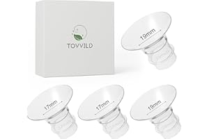 TOVVILD 17mm 19mm Flansch Einsätze Kompatibel mit Bellababy/Medela/Momcozy S9Pro S12Pro, 24mm Brustpumpe Schild/Flansch Einsatz zu reduzieren auf 19mm 21mm, 4 Stck
