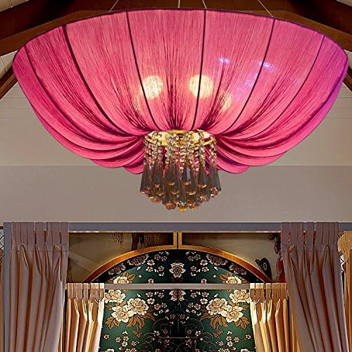 New Chinese style pendant light and lanterns duplex building modern teahouse fabric pendant lamp hotel living room lamps ya73114 ( Size : D80CM )