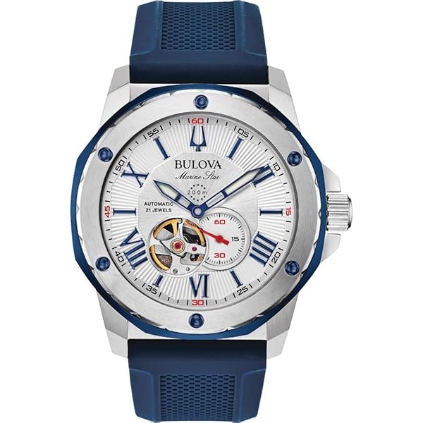 Montre Bulova 96B344 Homme - Automatique Mécanique - Cadran Argenté - Bracelet Acier - Neuve Avec étiquettes