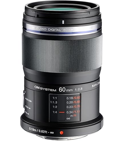 Olympus M. Zuiko 60 mm f/2.8 MSC ED Macro Digital Lens (Black