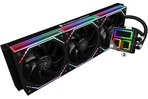TR Frozen Infinity 360 NERO CPU Aio Cooler,Ventilatori TL-M12 x 3 PWM,Raffreddatore d'acqua per processore di computer, ARGB Infinity Mirror,360 CPU Liquid Cooling: