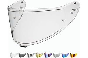 Everalo Compatible Shoei NXR2 Visor - Z8 - X15 - xSPR Pro - Cwr-f2 - Pinlock Ready Visor - Anti Scratch and Anti Fog (Clear)