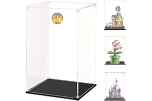 AAABOX 20x15x30cm Trasparente Teca,3mm Spessore Acrilico Vetrina Espositiva per Lego Casa Up 43217 y 71426 40720,Scatola Antipolvere per Figure