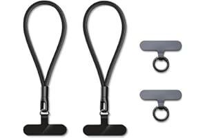 MORSUNBELA 2 x łańcuszek na telefon, zawieszka do telefonu komórkowego, smycz pasek na nadgarstek, łańcuszek do telefonu do kluczy kamer, uniwersalny brelok zawieszka