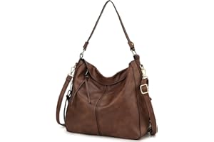 VX VONXURY Bolso Mujer Bolso Bandolera Mujer de Cuero PU Bolso Mujer Grande con Bolsillo Lateral Bolso Hombro Mujer para Diario Trabajo Compras