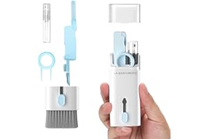 LA BARFUMERIE Electronics Cleaner Kit. Keyboard Brush, Earbuds Cleaning Tool, Phone Screen Cleaner. For Computer, MacBook, Laptop, Headphone, pc.