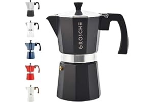 Grosche Milano Moka Herd Espresso ekspres do kawy - 6 filiżanek / 275 ml - czarny