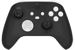 eXtremeRate Replacement Buttons for Xbox Core Wireless Controller, White DIY Accessories Kit LB RB LT RT Bumpers Trigers Dpad ABXY Start Back Sync Share Keys Parts for Xbox Series X & S Controller