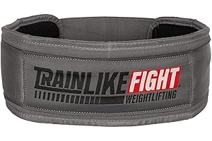 TRAINLIKEFIGHT - Cinturón Halterofilia - Cinturón para Entrenamiento Funcional, Levantamiento de Pesas, Fitness y Entrenamiento con Altas Cargas - Soporte Lumbar