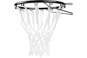 ‎MANJHONG MANJHONG 2 Stück Basketballnetz 180g Polyester Wetterfest für Standard 12 Schlaufen BasketballKorb