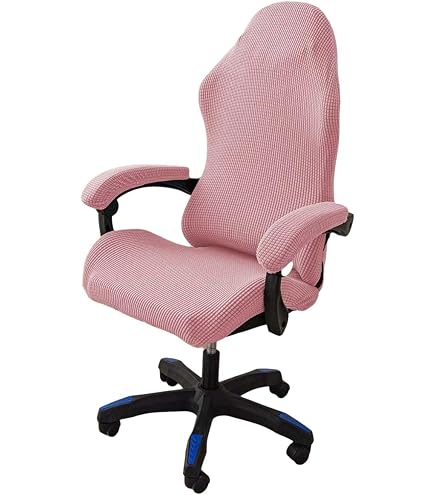 Highdi Housse Chaise Gaming Avec Accoudoirs - Protection Extensible Anti-Griffes Chat Patchwork
