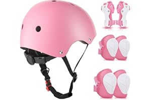 WayEee Kids Bike Helmet Age 4 Skateboard Helmet for 4-12 Years Boys Girls Adjustable Helmet Lightweight for BMX Cycling Bicycle Roller Scooter Skateboard Inline Skating