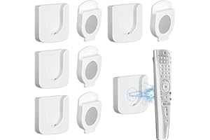 MOROCKET 5Pcs Magnetic Wall Mounted Remote Control Holder, Remote Holders, Wall Organiser for TV Remote Control, Home, Office (Blanco)