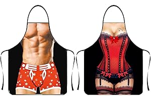 Winwild Grembiule da cucina Grembiule da barbecue Grembiule da cameriera Grembiule natalizio da donna sexy come regalo barbecue per uomini donne divertenti