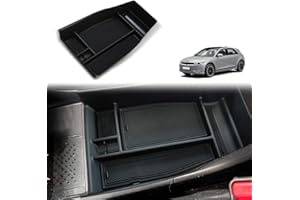 BestEvMod Hyundai Ioniq5 2022 2023 Lower Center Console Storage Box Organizer Interior Accessories for Vehicles with Plastic Edge Accessories