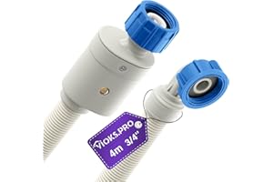 Vioks.pro Aquastop Schlauch Spülmaschine Waschmaschine 4 m 3/4 Zoll 25 °C - Geschirrspüler Schlauchverlängerung, Aquastop Zulaufschlauch Waschmaschine