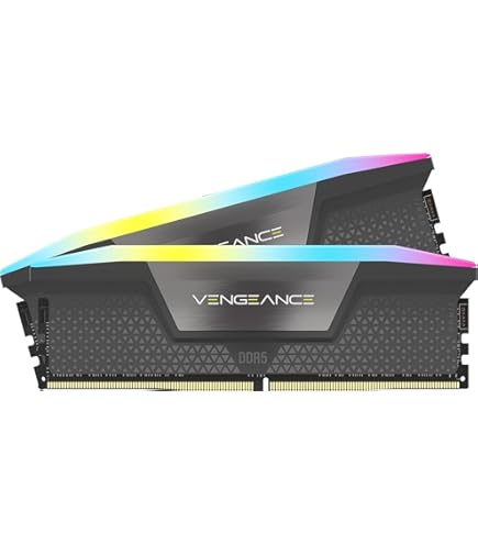 CORSAIR VENGEANCE RGB DDR5 RAM 96GB (2x48GB) 6000MHz CL30