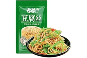 WASAILUO Dried Tofu Strips, Dried Bean Skin, China Specialty Snacks, 5.29 Oz Per Bag, Hot Pot Food Materials, Vegan Great Food Gift for Vegetarian (1bag)