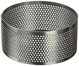 Innovador aro de acero inoxidable microperforado. Disponible en distintas formas y tamaños.