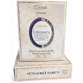 Lavanta Doğal S&uuml;ngerli Sabun, Lavanta Kokulu, Duş i&ccedil;in Zengin K&ouml;p&uuml;kl&uuml;, 120g