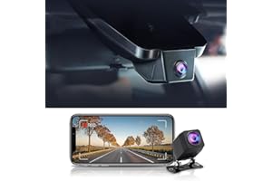 FITCAMX Dashcam Kompatybilny z Toyota C-HR 2021 2022 LE Limited XLE Premium Sport Utility 4D (Model B), Stealth Car Recorder WiFi, dual 4K + 1080P, wideo HD, z kartą 64 GB