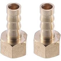 Conectores De Latón Para Manguera De Combustible - 2 Unidades, 8 Mm, Roscas G1/4" Hembra, Ideal Para Moto, Coche O Camión