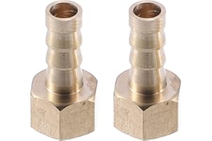 A ABSOPRO 2pz 8mm 1/4" BSP Femmina Filettatura Tubo Flessibile Raccordo Connettore