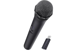 Mcbazel Bezprzewodowy mikrofon do gier USB kompatybilny z Xbox Series X/S, PS5, Switch OLED, NS Switch, PC, PS4, PS3, PS2, Xbox One X/S, Xbox One, Xbox 360, Wii, mikrofon Wii, Xbox Series X, mikrofon