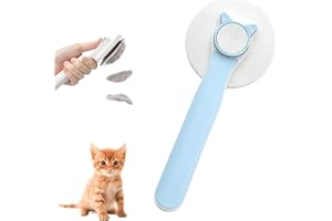 LEVIOC’S Cepillo QuitaPelos Mascotas, Peine de Gato y Perro, Quitapelos Mascotas Antiestres, Recoge Pelos mascotas, Cepillo Perros Cepillo para Gatos, Pelo Largo Pelo corto, Rascador y Cepillo Gatos (Azul)
