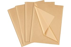 LZRINUE 60 fogli di carta velina Kraft, 35 x 50 cm Carta velina per confezioni regalo per confezioni regalo di Natale Artigianato d'arte Fai da te Compleanno Matrimonio Baby Shower Confezione regalo