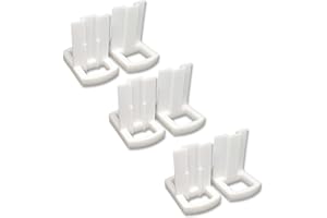 3D SAVOIE Lot de 6 guides hauts en T Omega pour porte coulissante de placard