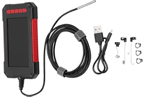 TELITUNY endoscopio camara de inspeccion, camara inspeccion tuberias 3,9 mm avec lumière, 1920p Boroscopio inspección Serpiente avec 6 led, étanche endoscope avec câble, pour mécanique auto tuyauterie(2m)