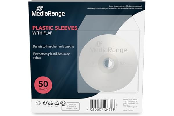 MediaRange BOX64 Étui en Plastique pour CD et DVD Gris