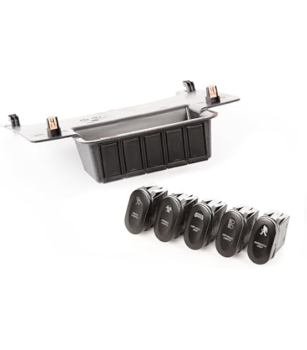 A-Säulen-Schalter-Pod Für Jeep Wrangler JK (2011–2018) – 4 Rocker-Schalter, Blaue Beleuchtung, ABS-Kunststoff, Einfache Montage A-Säulen-Schalter-Pod Für Jeep Wrangler JK (2011–2018) – 4 Rocker-Schalter, Blaue Beleuchtung, ABS-Kunststoff, Einfache Montage