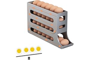 Baketron Distributeur Oeuf,Rangement oeuf Pour Réfrigérateur,boite a oeufs,istributeur automatique d'œufs Convient pour les réfrigérateurs, les cuisines et les armoires