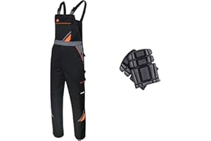 KB TOOLS Salopette con bretelle e tute Salopette da uomo con ginocchiere giacca disponibile perfetta per lavori meccanici di pavimentazione