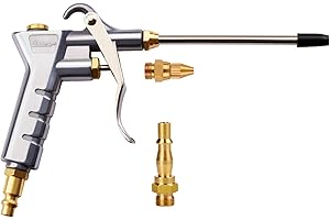 Air Blow Gun Astarye Nozzle Duster Blow Gun Cleaner with 1/4" NPT and 1/4" BSP Air Compressor Quick Connects