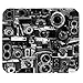Produktbild HYYCLS Mousepad Unique Cool Design Mauspads Vintage Camera Montage Gaming Mousepad