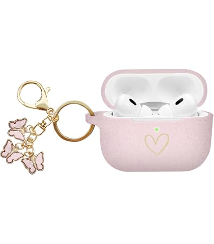 Coque AirPods 1/2 Avec Porte-clés Reownest - TPU Souple Motif Fraise Rose - Kit Nettoyage Inclus - Antichoc Et Mignon
