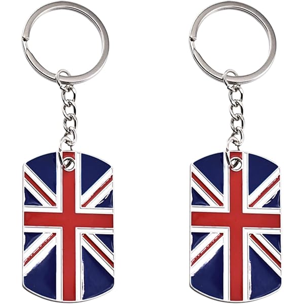 Portachiavi Con Bandiera Britannica Union Jack Del Regno Unito - Foto 2