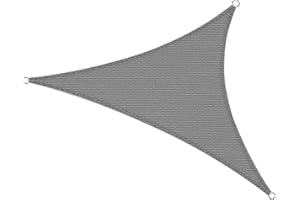 Cool Area Toldo Vela de Sombra Triangular 3 .6x3.6x3.6m HDPE Transpirable Protección Rayos UV, Adecuado para Jardín de Patio,Terraza Exterior, Color Antracita