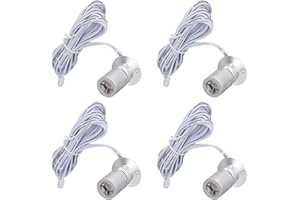 Jwthee 4PCS Dimmable LED Mini Spotlight, 5v LED Spot Light Jewelry Showcase Display Lights USB Cabinet Lights Closet Spotlight for Jewelry Showcase Model Display (Warm Light)