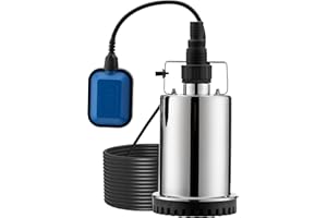 Wiltec Bomba sumergible aguas sucias 7500l/h, altura extracción máx. 6,5m, 400W, cuerpos hasta 5mm